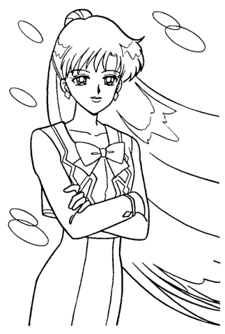 Haruka Tenoh  Coloring Page